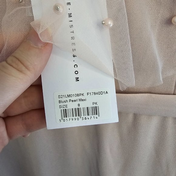 NWT Modcloth Misty Pink Perfection Maxi Dress Size 4 - Picture 4 of 5